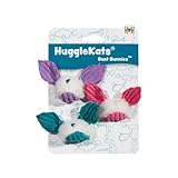 HuggleKats Cat Toys - Kitten Toys for Bored Indoor Cats, Perfect for Moving, Exercise, Biting & Chewing - Dust Bunnies (3 Pack)