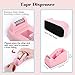 GTOTd Pink Office Supplies Desk Accessories Kit Includes Desktop Staple,Stapler,Single Hole Punch,Tape Dispenser,Stainless Steel Scissors,Small Telescopic Knife and Tape Measure