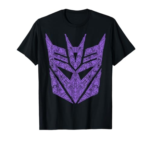 Transformers Decepticons Purple Icon Filled Logo T-Shirt