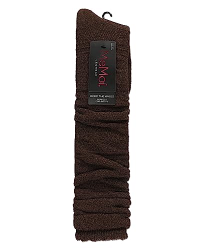 Image of MeMoi Jumbo Cable Over The Knee Cotton Blend Warm Socks