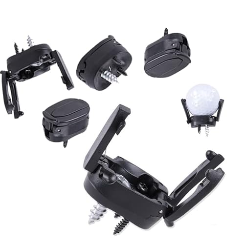 Vokowin K238-6 Lot de 6 outils de ramassage de balle de golf, poignée noire en plastique pour putter