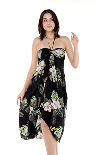Image of Matchable Couple Hawaiian Shirt or Dress Signature Prints Pineapple | Sold Individually; Matchable Couple Collection; Soft Comfortable Fabric; Signature Tropical Prints; Vacation Ready