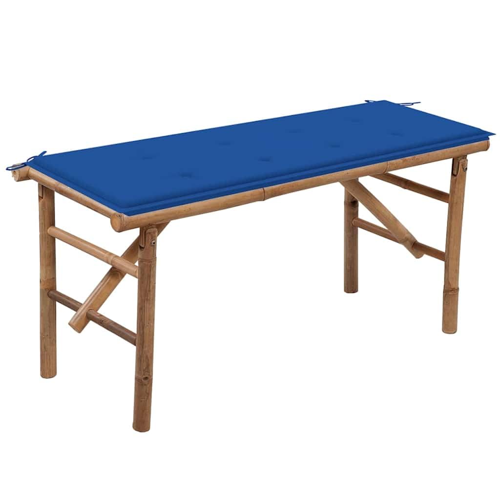 Banc de jardin pliable en bambou idéal pour balcon et véranda