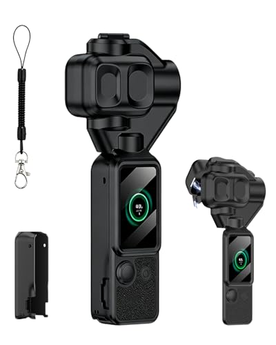 DJI Osmo Pocket 4 Pro �Ή� �ی�P�[�X PC�n�[�h�P�[�X �S�ʕی� �ϏՌ� �h�o ���h�~ �}�O�l�b�g�J�� �J�����P�[�X �W���o���J�����A�N�Z�T���[ �i�u���b�N�j