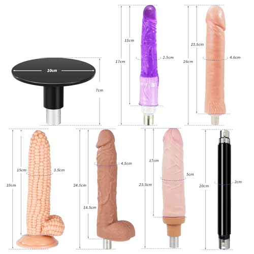 ANNGEOK Automatische Sexmaschine mit Dildo Zubehör für Mann und Frau, Fickmaschine 3 XLR-Stecker Liebesmaschine Sexspielzeug Maschinen (Aseu-003)
