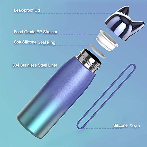 image for Rosechen Water Bottle Fox Thermoses for Man and Women, Thermal Insulat