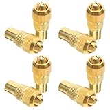 IWOWHERO 8 Stück Teiliges Koaxialkabel adapterset Männlicher Stecker für Antennenkabel Tv signalverstärkung Kompatibel mit Kabel Analogfernsehen Einfache Installation