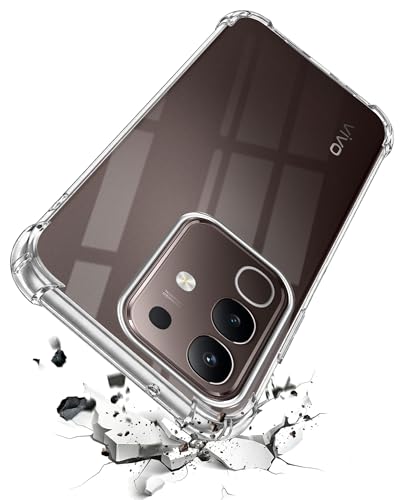 Image of Jkobi Shockproof Crystal-Clear Back Cover for Vivo T4x | Vivo Y31 Pro (Anti Yellow Case | Drop & Camera Protection | Hard Polycarbonate)
