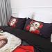 Juego de ropa de cama Skull Rose Juego de funda nórdica con...