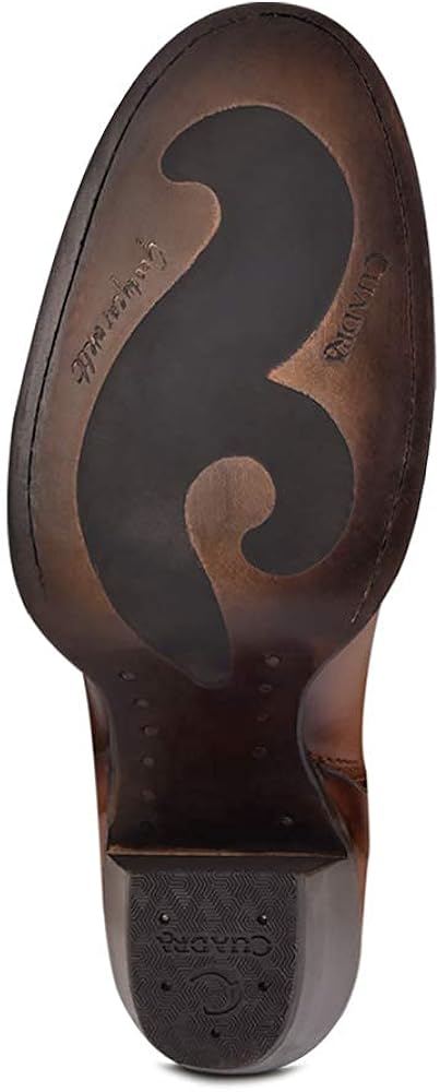 Miniatura 6 de Cuadra Botas vaqueras de moda para mujer, color dorado, cuero de vacuno, hechas a mano, tallas de 6 a 9.5, Marrón