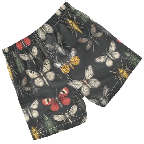 Pigsaly Boys Swim Trunks Various Insects Beetles Boys Board Shorts Swimsuit Swimwear Summer Bathing Suit 2T Multicolor2
