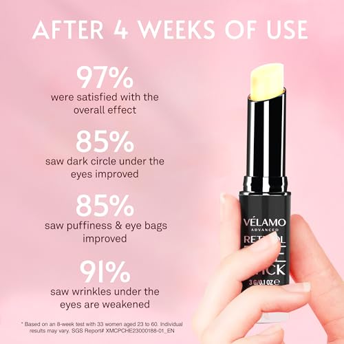 image for VELAMO ADVANCED Retinol Eye Stick: Retinol Eye Cream for Dark Circles 