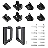 Retractable Baby Gate Replacement Hardware Retractable Dog Gate Full Set Wall Mounting Accessories Brackets Latches Anchors Screws Extra Wide Baby Gate Replacement Parts Retractable Pet Gate Hardware