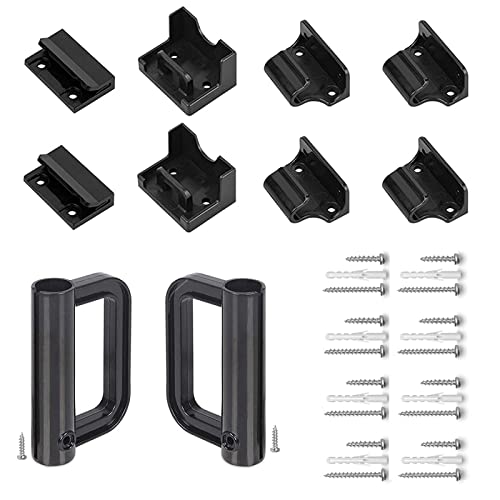 Grenfu Retractable Baby & Dog Gate Full Set Black A32