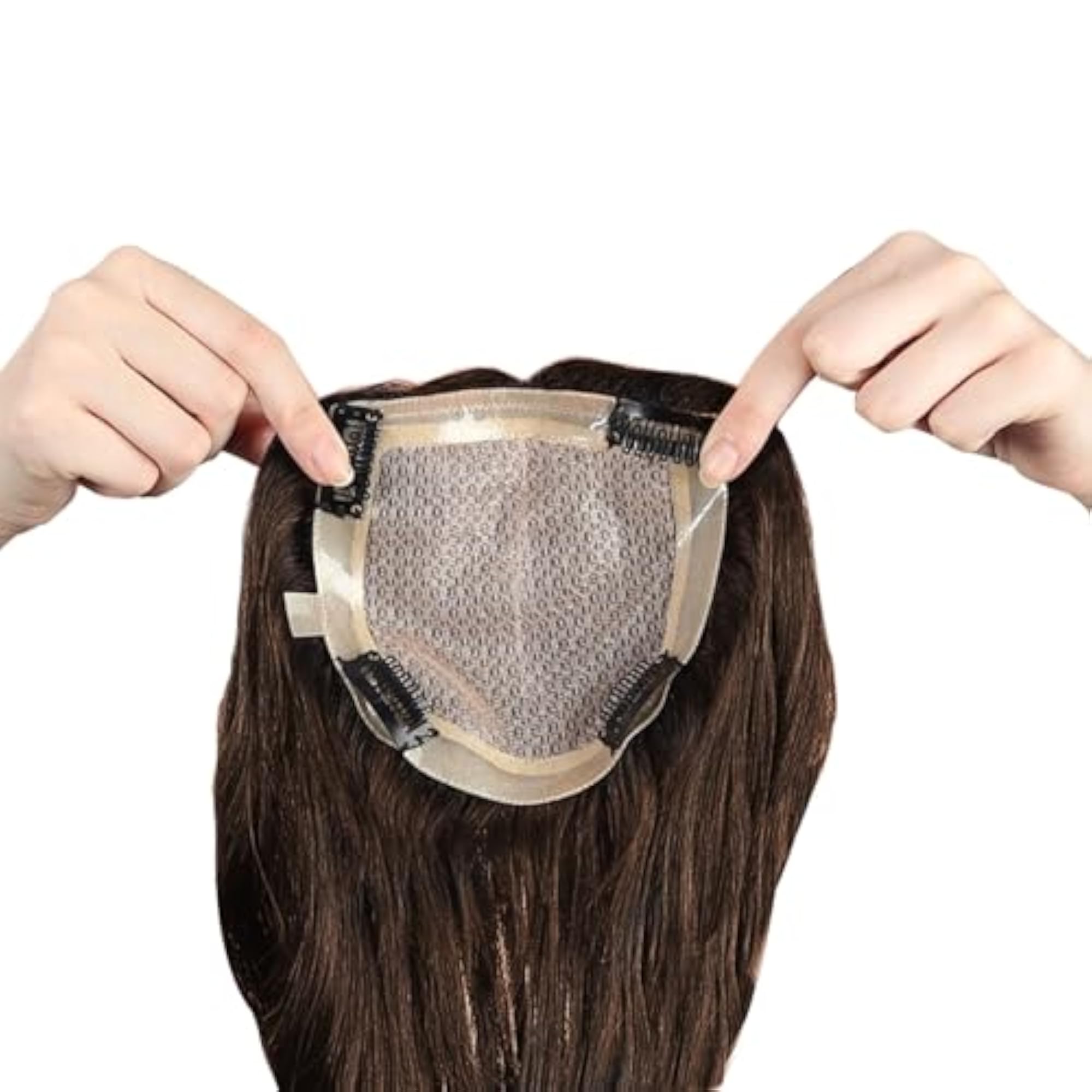100% Human Hair Topper 4X4, Clip In Hairpiece