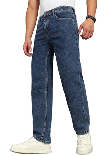Image of JAAR Men's Baggy Jeans - Relaxed Fit Streetwear Denim Pants | Oversized Wide-Leg Mid Rise Jeans