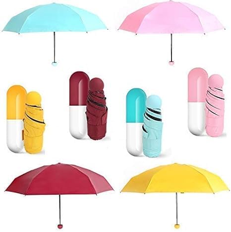 38-inch Portable Mini Umbrella for Women, Men, Kids, Girls, Boys 3 Fold umbrella for Sun Protection & Rain Foldable & Lightweight Manual Open Umbrella for Travel (Random Color)-image-39