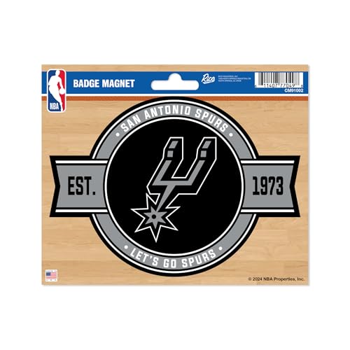 Rico Industries NBA Basketball San Antonio Spurs Standard Badge Magnet - for Car, Fridge