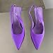 Tuklye Größe 35-41 Lila dünne High Heels Pumpen modische Spitze Zehen-Slip-on-Knöchelriemen Stiletto Slingbacks Sandalen Frauen Kleidschuhe