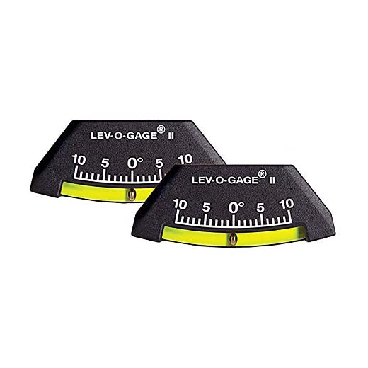 Sun Company 306-R Lev-o-gage II RV Level Indicators and Inclinometers - Pack of 2 | Leveling Gauges for RV, Camper, or Trailer