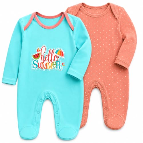 Image of EIO 100% Cotton Rompers Sleepsuits Jumpsuit Night Suits for Infants Newborn Baby Boys & Girls