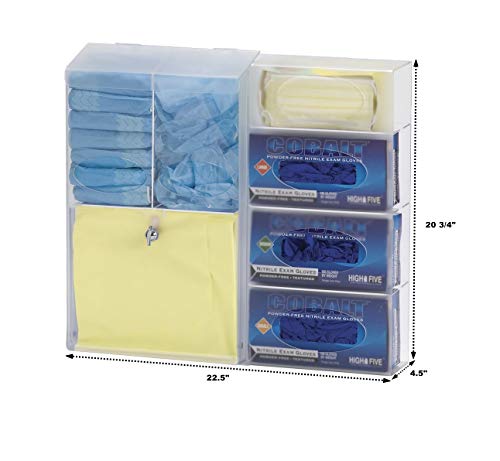 Omnimed Clear Acrylic PPE Isolation Station (Holds Gloves, Masks & Gowns) - Thumbnail 2