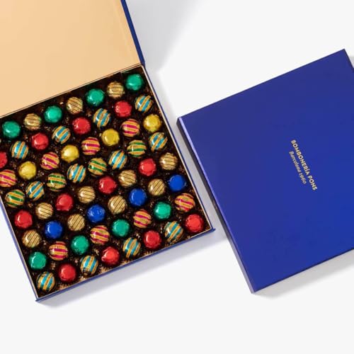 Bombones de Licor - Caja 700g - Bombonería Pons - 64 piezas - Cofre de Chocolate con Licor