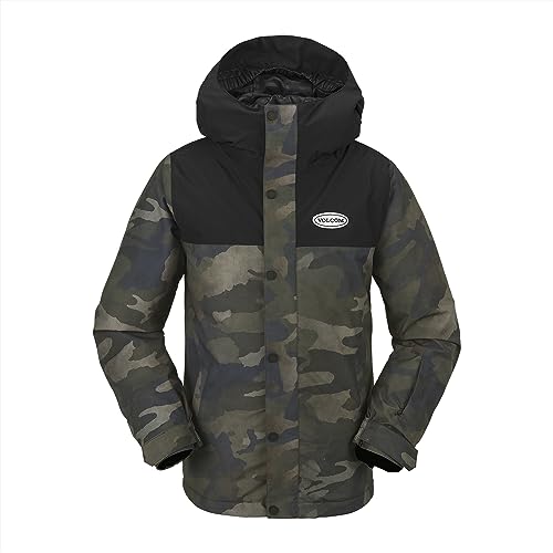 Volcom Jaqueta de inverno masculina Stone 91 isolada para snowboard, Cloudwash Camo S4