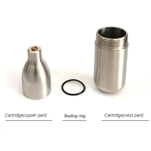 BEIST OUTDOOR Cartucho de CO2 recarregável de 12 g de aço inoxidável recarregável, cartucho de CO2,