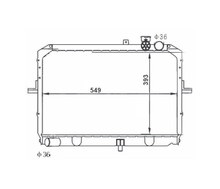 MAHLE Radiatore motore Grupo Rafredamento Radiatore Rafredamento Motore Larghezza della rete 1mm Lunghezza della rete 1mm Profondità della rete 1mm CR 1332 000P