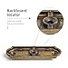 Goo-Ki Antique Brass Cabinet Knobs with Backplate Zinc Alloy Kitchen Hardware - 6 Pack Vintage Brass Drawer Knob Single Hole/Screw Cabinet Pulls Handles with Spacer