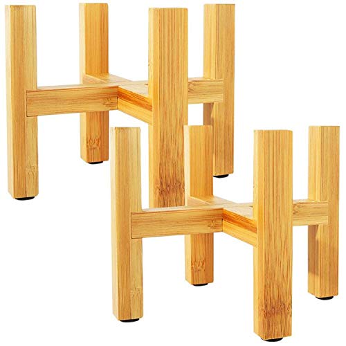 BAIBEI 2Pcs Soporte para Plantas, Soporte para Plantas Ajustable para Exhibición de Macetas, Moderno Soporte para Macetas de Flores para Interior y Exterior (12.3 * 9cm) Cover