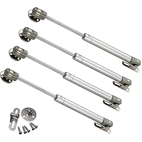 4 Pcs 100N/ 22.5lb Gas Strut, Pneumatic Lift, Furniture Cabinet Door Stay, Hydraulic Gas Lift Spring Stay, Cabinet Lift Support, Cabinet Door Strut Cover