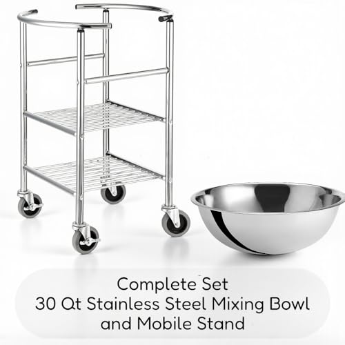 Kit de Bowl y Soporte de Acero Inoxidable 30 Qt miniatura 2