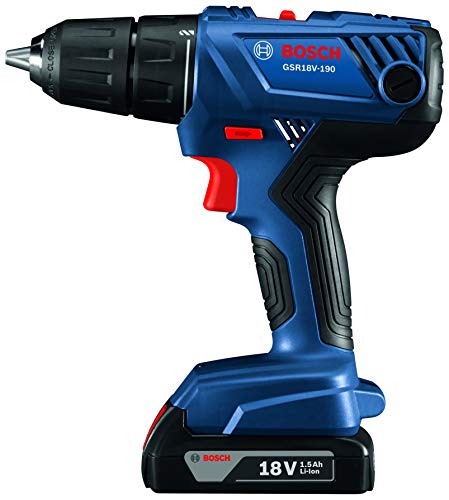 Bosch 18V Compact 1/2" Drill/Driver Kit With (2) 1.5 Ah Slim Pack Batteries Gsr18V-190B22 #TOP3
