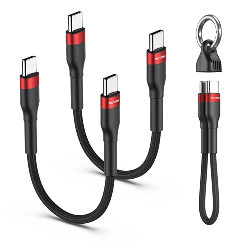 Vafoton 60W-Keychain-R USB-C Kabel Kurz 2er-Pack