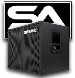 Seismic Audio - 210 Bass Guitar Speaker Cabinet with Horn and Volume Control PA DJ 200 Watts 2x10 PRO AUDIO