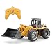 Lumière et musique Pelle Bras de levage Télécommande Véhicule d'ingénierie Version en alliage 6 ports Bulldozer Enfants RC Charge Simulation Modèle Jouet Voiture Cadeau d'anniversaire de Noël préféré