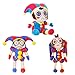 ZOOBLE，The Amazing Digital Circus Full Set of Plush Dolls, Featuring 10 Characters, Jax and his Friends Comics and Games Plush Dolls, 10-14 inch Digital Circus Plush, Suitable for Children's