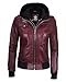 Decrum Womens Leather Jackets - chaquetas de cuero para mujer | [1326994] Edinburgh Burgundy, L