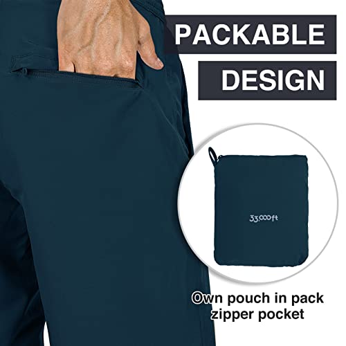 33,000ft Mens Classic-Fit 9" Shorts Quick Dry Golf Shorts Elastic Waist Drawstring Casual Daily Shorts for Hiking, Fishing - Image 5