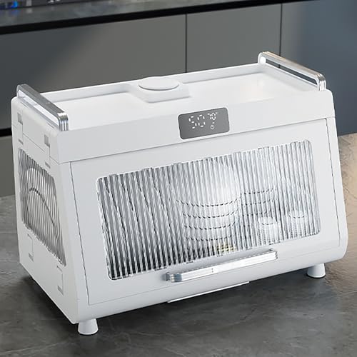 Escurridor de platos de esterilización UV, caja de almacenamiento de vajilla para desinfección y secado de armarios de cocina