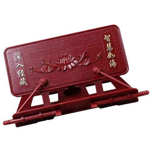 Support de lecture durable en plastique rouge haute résistance pour livres