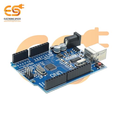 Electronic Spices UNO R3 SMD Board Compatible with Arduino | Development Board with USB Cable