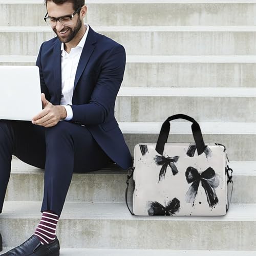 Maletín para portátil ALAZA con diseño Black Bow, 13-15.6 in miniatura 3
