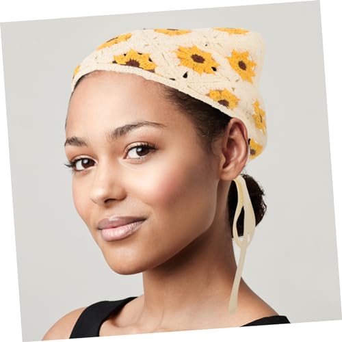 GALPADA Sunflower Scarf Headband Floral Hair Tie Elastic Bandana Cotton for Women4