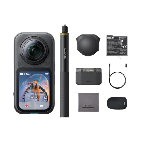 Insta360 X6 Essentials Bundle - 8K 360 Camera with 1/1.1'' Sensors