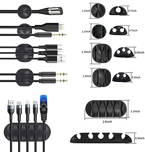 Management kabelů 142 ks, Moseem 1Cable Management kabelová hadice (2 m), 100 kabelových pásků upevnění, 1samolepicí suchý zip, 10 silikonových držáků kabelů, 10 kabelových svorek, 10 malých základních držáků