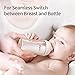 Pigeon Silicone Nipple (SS) with Latch-On Line, Natural Feel, 0+ Months, 4 Counts