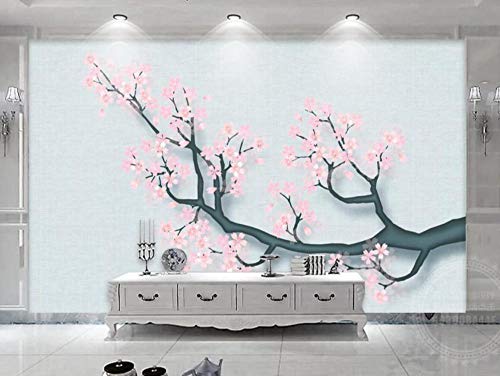 Tapete 3D Fototapete 3D Effekt Wandbilder XXL Kirschblütenzweige r...
